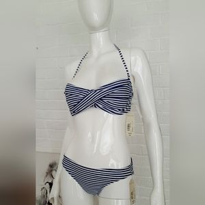 Striped 2 PC swim suit